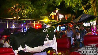 Fantasy Fest 2018 Topless Bull Riding And Girls Flashing Pussy And Tits On The Streets - NebraskaCoeds