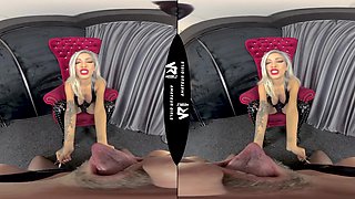 Human Ashtray Humiliation And Stockings Worship With Servant POV - VRVids