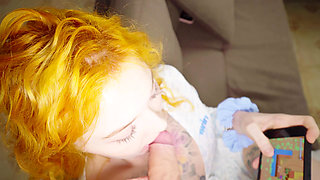 Roommate Distraction Gone Wild: Hard Fuck & Cum Swallow