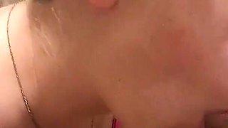 Bedroom Bliss: Blowjob, Doggy Pounding, and Cum-filled Ending