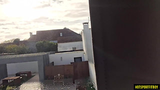 Risky Masturbation in a Hotel Room