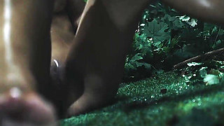 Asian Japanese Girl Emiri Momota Gets Trapped in the Woods - Vines Bondage Creampie