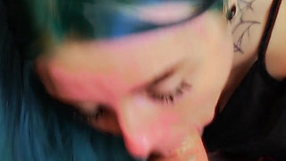MILF Gives Hot Handjob and Blowjob