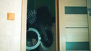Step Sister With A Great Ass Stuck In The Washing Machine