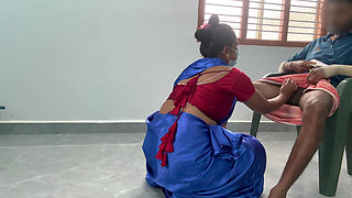 Submissive Tamil House Owner Sucks His Dick
