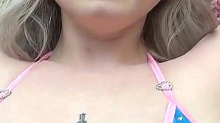 Worshipping Hairy Goddess Pits & Pussy in Tiny Bikini