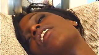 A white cock for two sexy ebony queens