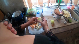 Adventures of Milfycalla Ep 70 Mix of Cooking While I Make Sex