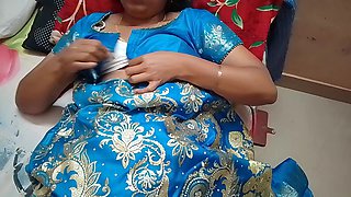 Indian Housewife Having Sex with Her Husband Wearing Saree