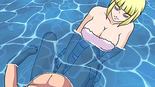 Naruto - Ninja Naruto Trainer - Part 47 - Samui Handjob in the Pool by Loveskysanx