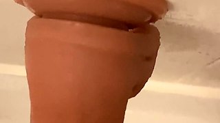 Riding My Dildo in the Bathtub Like a Dirty Girl
