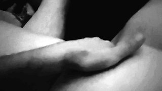 Slapping her pussy so hard