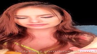 Ravishing brown-haired is leisurely tonguing a banana in a brand fresh, GONZO, blow ASMR movie
