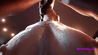 Rough Deepthroat and Pussy Stretching for Sexy Blonde Milf - 3D Animation HQ