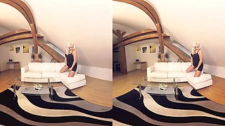 Blonde Bombshell Gets Naked After a Party