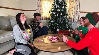Busty amateur girlfriend group sex with facials