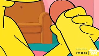 Hentai ZZZ Fucks Marge Flanders - Big Tits, Creampie, Doggystyle - Uncensored HD