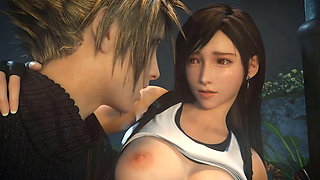 3D Compilation: Tifa Lockhart Aerith Threesome Fuck Final Fantasy 7 Tifa Uncensored Hentai