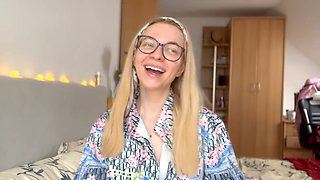 Podcast featuring a blonde female dom and her BDSM slave