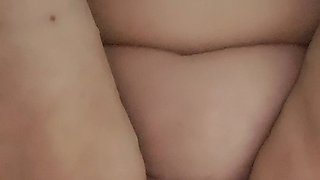 Hairy Pussy Opening to Urinate