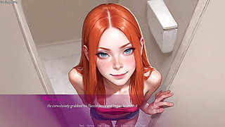 Horny Wife Fucked by a Stranger in Public Toilet and Cheated Husband - 3D Hentai Animated Porn - Mila AI