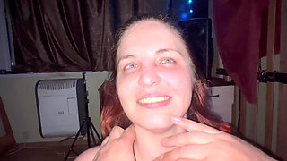 Face Slapping POV, Blowjob, Cum on Hair, Squirting