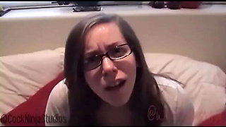 Nerdy Step Brother Shows Small Dick to Sister - Winky Pussy Gets Fucked Hard