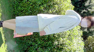 Chu Married Woman Training Mayu No73 Aquarium Exposure Date in a Nude Sheer Dress