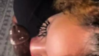 Big cock EXGF interracial busty geek coed blowjob