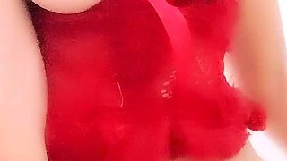 Chubby Brunette Big Boobs Dildo Masturbation