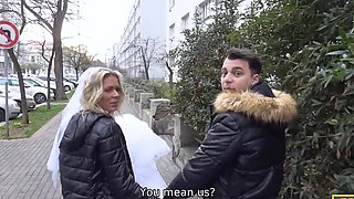 Czech bride Claudia Macc fucked in front of her upset groom