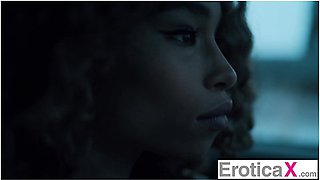 EroticaX - Ebony Beauty Seduces Handsome Hunk