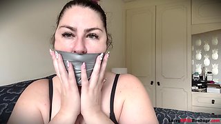 Lacey - Self Gag Fun and Orgasms After Gym Part 1