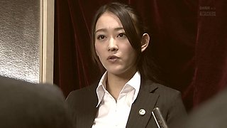 Group fuck with alluring brunette sex slave Sho Nishino