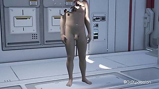 Extraordinary nympho at 3d animated action