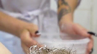 POV Medfet Shaving with Extra Long Nurses Nails