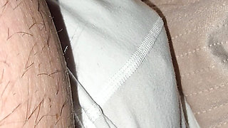 Step daughter caught touching Step dad dick oj his underwear