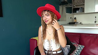 Ambitious amateur latin teen Mina fucked