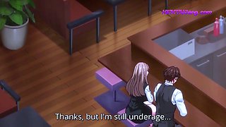 Bathroom sex - Ryota fucks Kanade under the shower