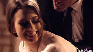 Hot Teen Secretary in Lingerie Fucks Boss Hard in Office