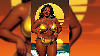 Bold Black Woman Animated to Tease