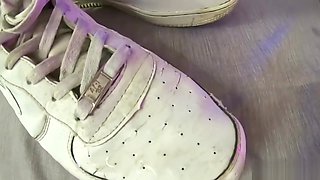 THE POWER OF SNEAKERS - Nike Air foot fetish from mistress crossdress