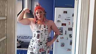 Fucking My Ass and Pussy in the Kitchen