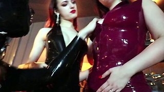 Fetish femdoms cumshot strapon fucking bound bdsm victim