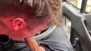 Verified Amateurs - Grindr Hot Trucker Discreet Hookup On His Break In Public Service Station