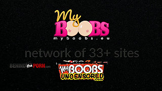 Dominno with Big Red Vibrator in Kitchen and Highheels