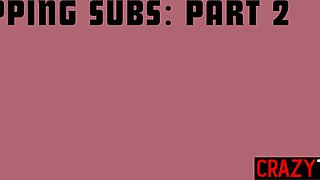 Submissive teenage enjoys domination game