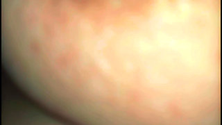 Rubbing my cock on the cuckold's slutty wife who asks to stick it in bareback