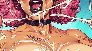 Space Whore Hard BDSM Sex, Curvy Woman with Big Tits Sucking Big Dick, Slave Woman,bdsm