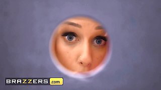 Angel Wicky swallows huge cock & rides it deep in her hungry pussy